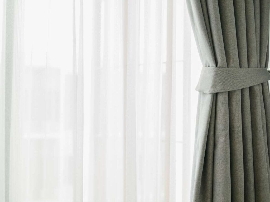 sheer curtain with blackout
