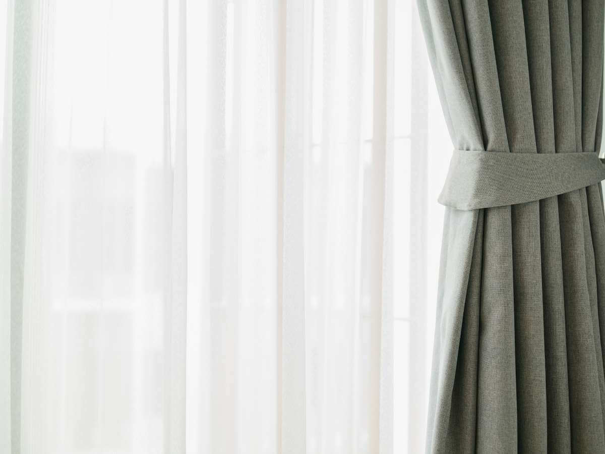 sheer curtain with blackout