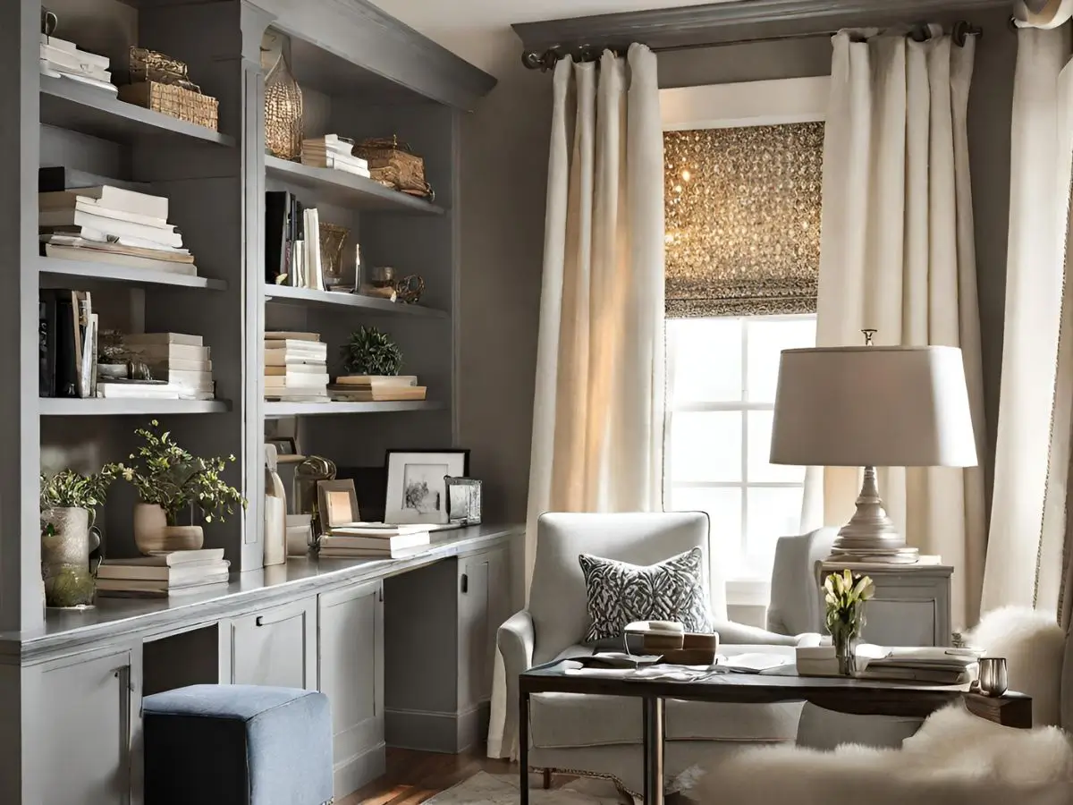 Drapery Ideas For Transforming A Home Office Into A Cozy Space